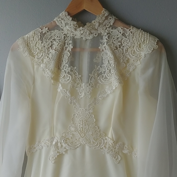 Vintage 70s Party Time Fashions wedding dress - Picture 5 of 11